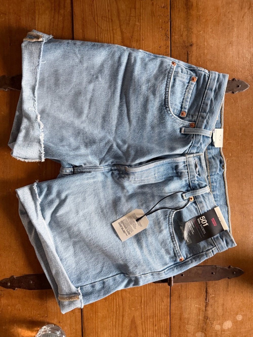Levi's Light Blue Denim Cutoff Shorts